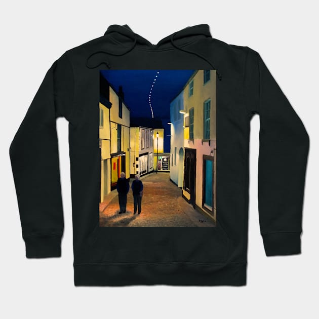 St Ives Evening Stroll Hoodie by richardpaul